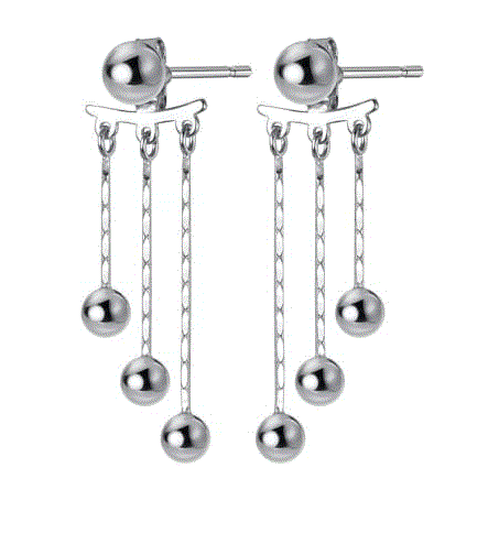 bead tassel threader earrings